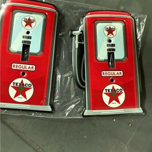 HOBBY LOBBY Texaco Vintage Red Gas Pump Wall Décor light switch covers